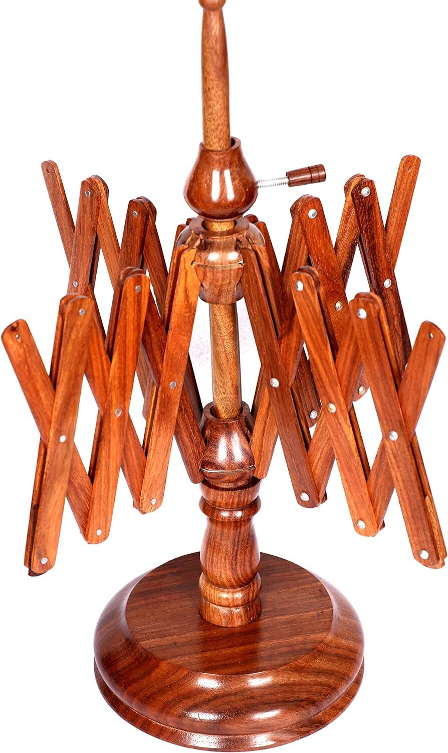 Antique Wooden Yarn Ball Winder Handmade Fiber Ball Winder Knitting Crocheting