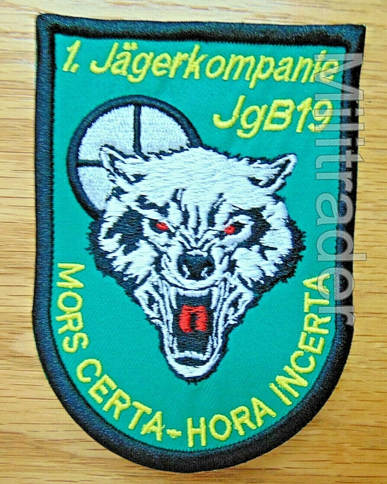 Austria Austrian Armed Forces 1st Company Jäger Battalion 19 Patch (Iron-on)