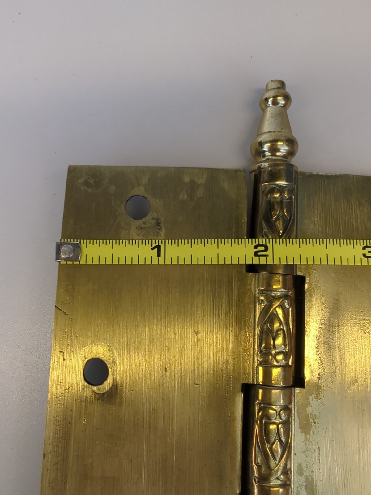 NEW Solid Brass Door Hinges 4 inch *Van Dyke's Restorers Vine Design -Hand Cast