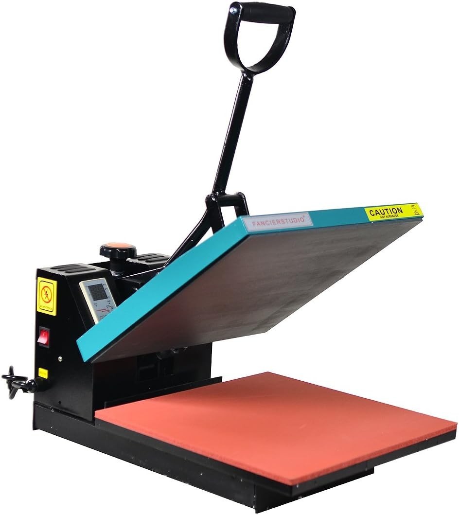 Fancierstudio Heat Press Digital 15x15 Sublimation T-Shirt Heat Press Green