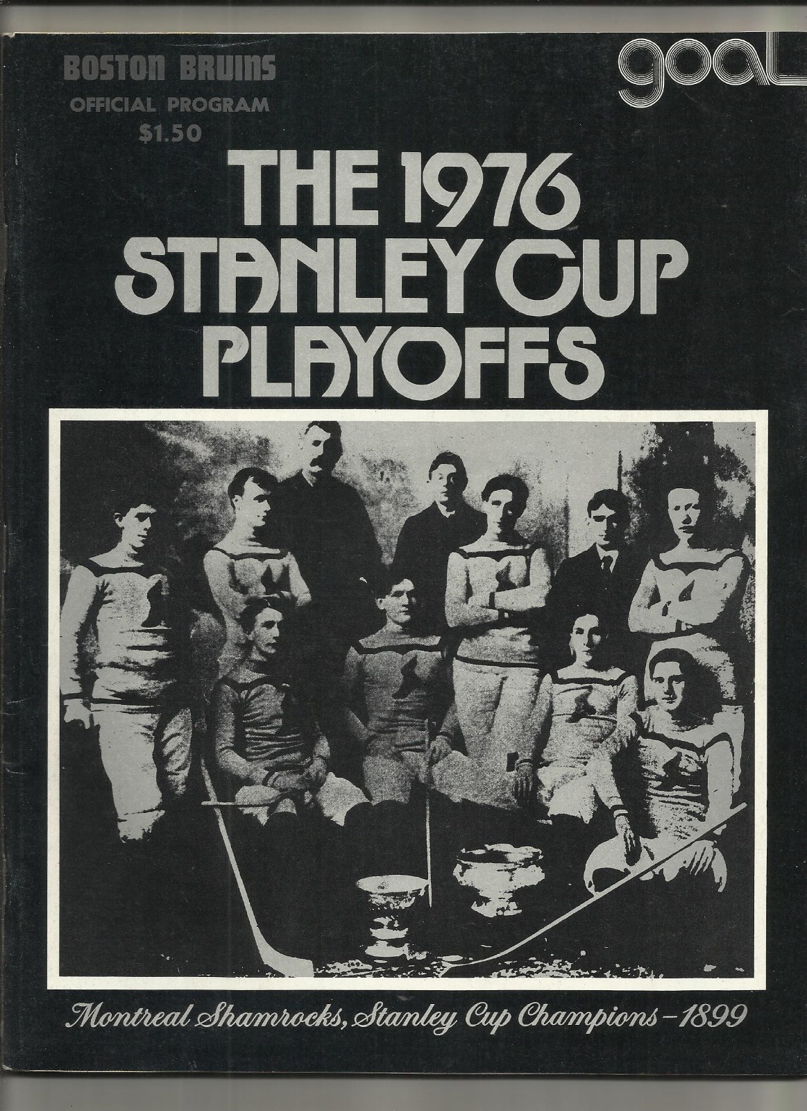 April 20, 1976 Bruins vs Kings Stanley Cup Hockey Playoff Program  Very Good