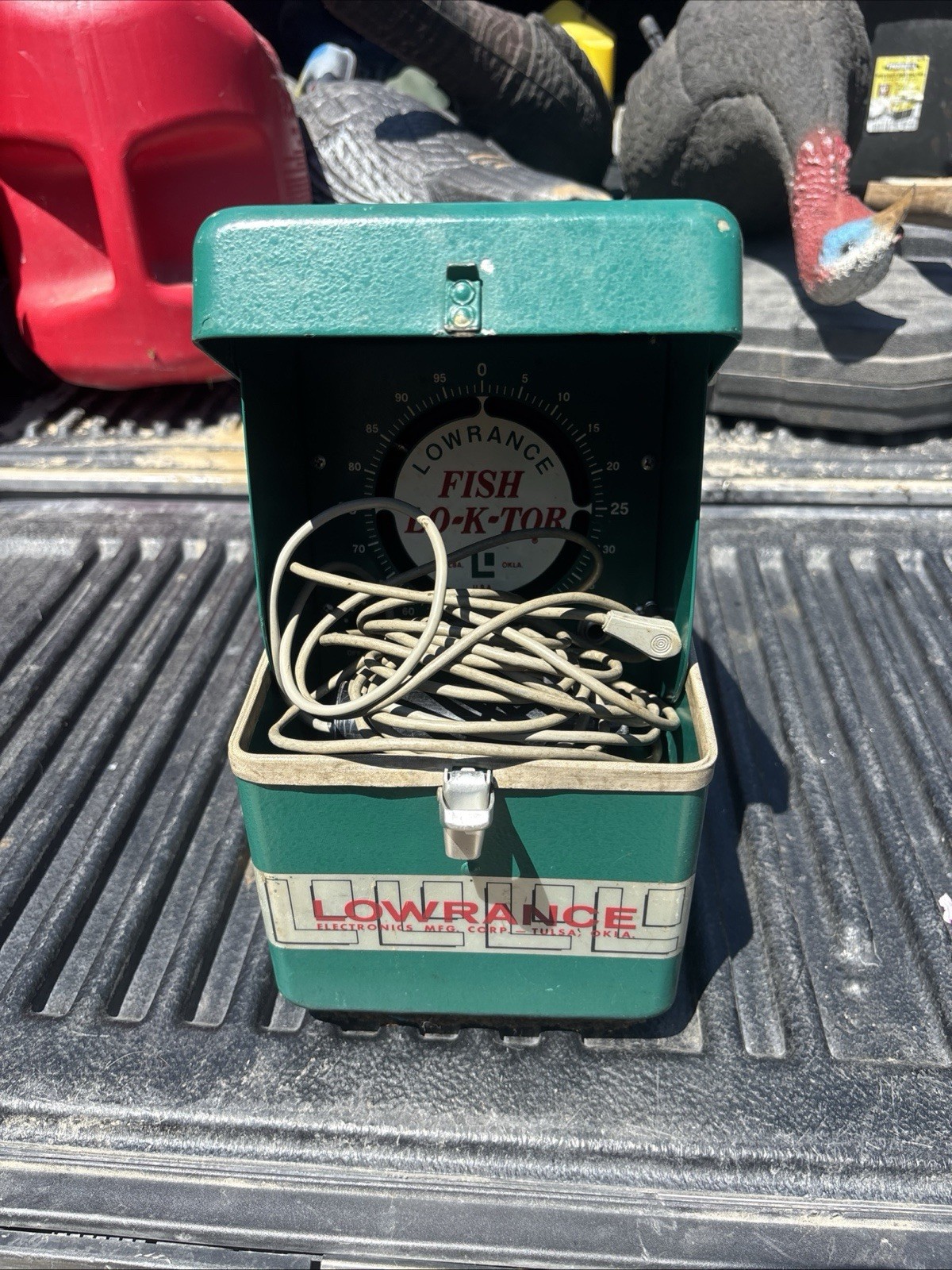 Vintage Lowrance Fish Lo-K-Tor Nice Case No Battery