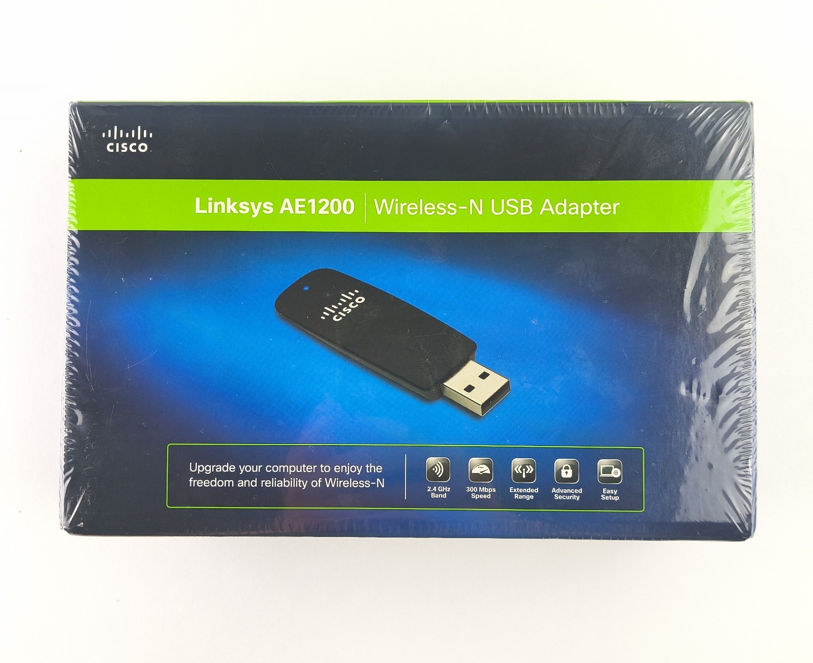 New Sealed - Cisco Linksys AE1200 Wireless -N USB Adapter
