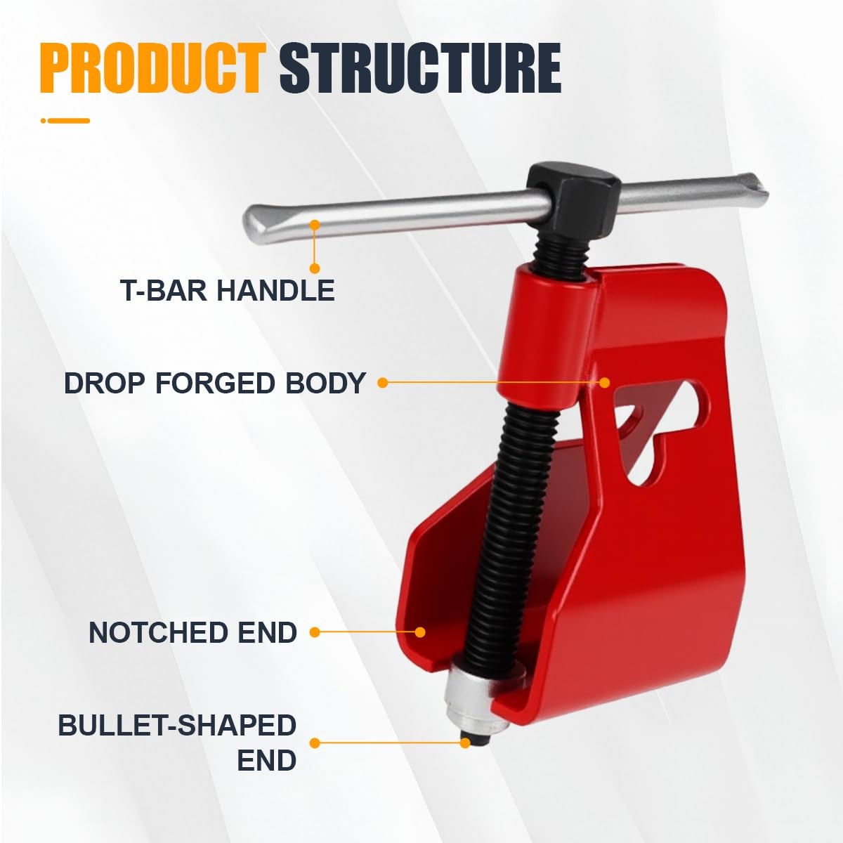 Tuxihapp Compression Sleeve Puller Tool for 1/2" Ferrule & Nut of Red, Red