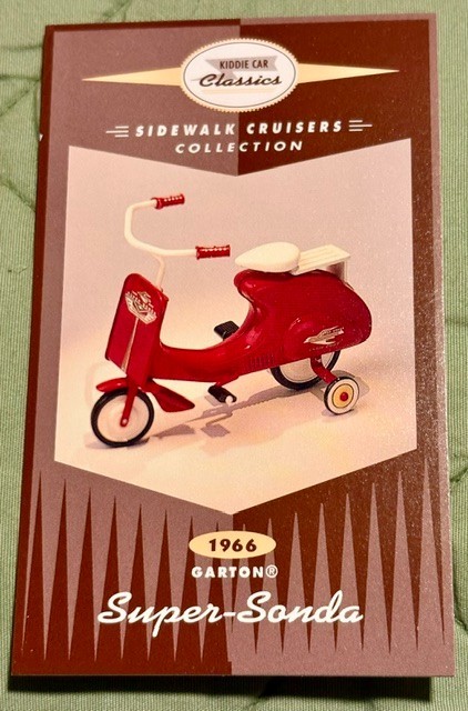 1995 Hallmark Kiddie Car Classics Sidewalk Cruisers 1966 Garton Super-Sonda
