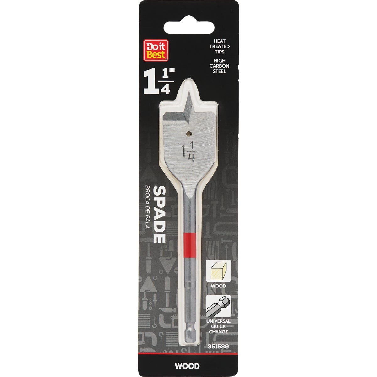 Do it Best 1-1/4 In. x 6-1/4 In. Spade Bit QJDIB-SB-013 SIM Supply, Inc.