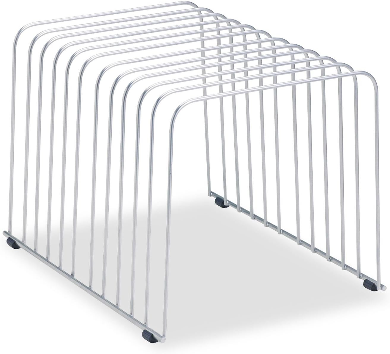 Desktop Organizer, 11 Sections, Wire, Silver