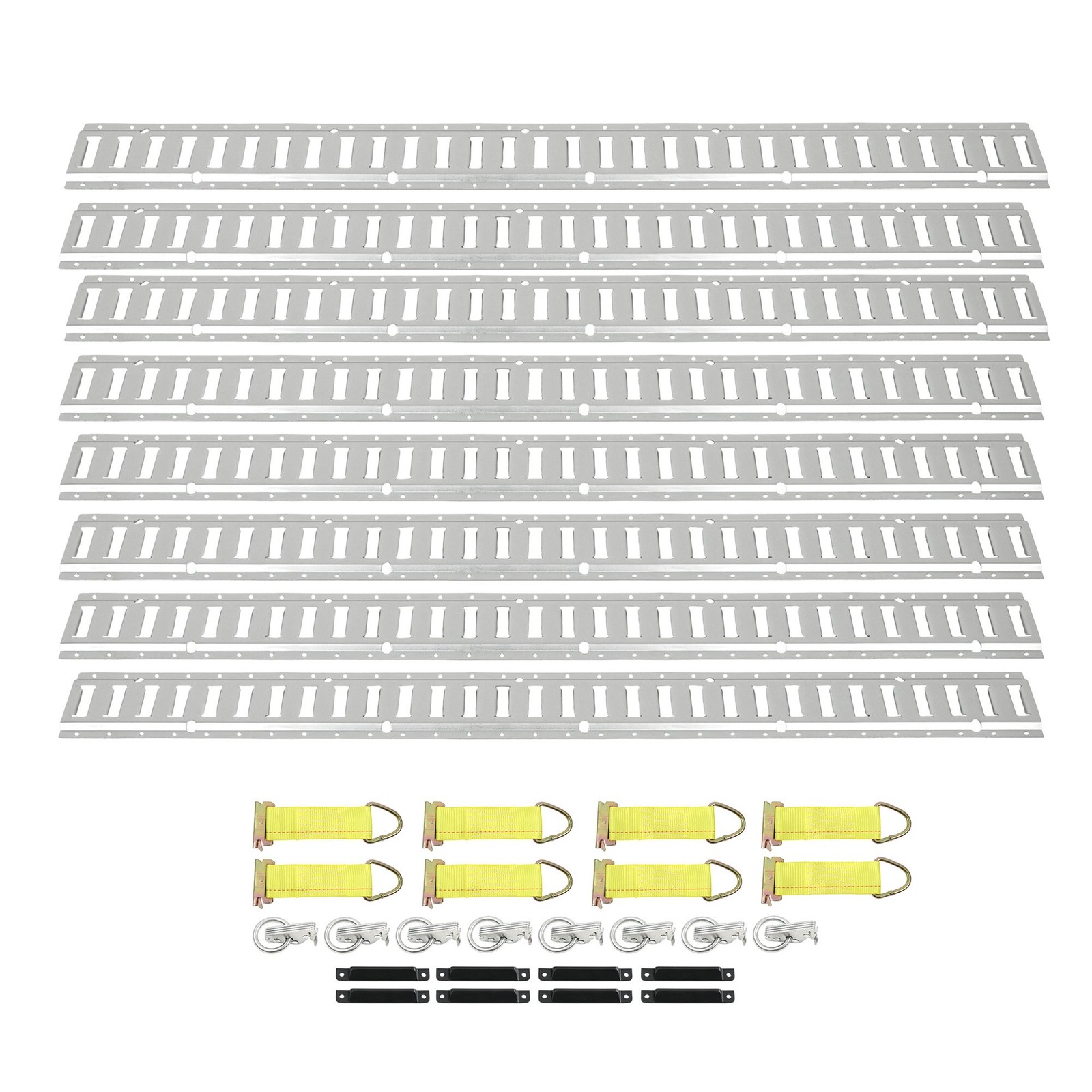 For 5' Enclosed Cargo Trailer E Track Tie Down Rail Kit E Track Rails 34 PCS