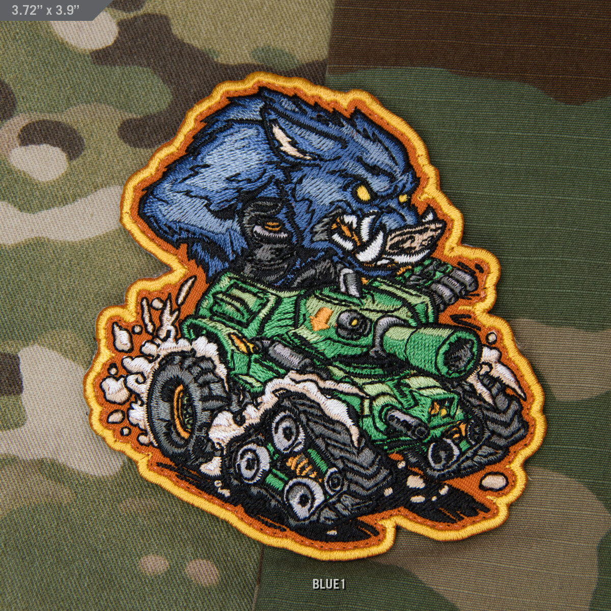 Morale Patch MSM Milspec Monkey - Nylon - War Machine BOAR - Full Color -NEW