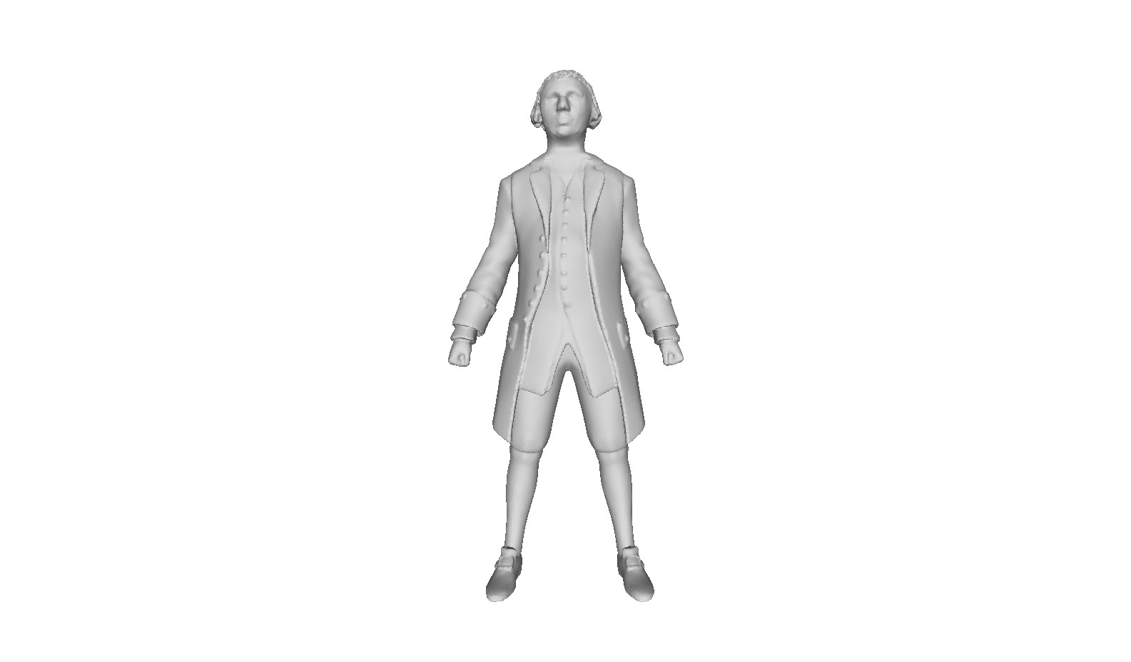 Printle H Homme James Madison--President of USA Figure for Dioramas Train Sets