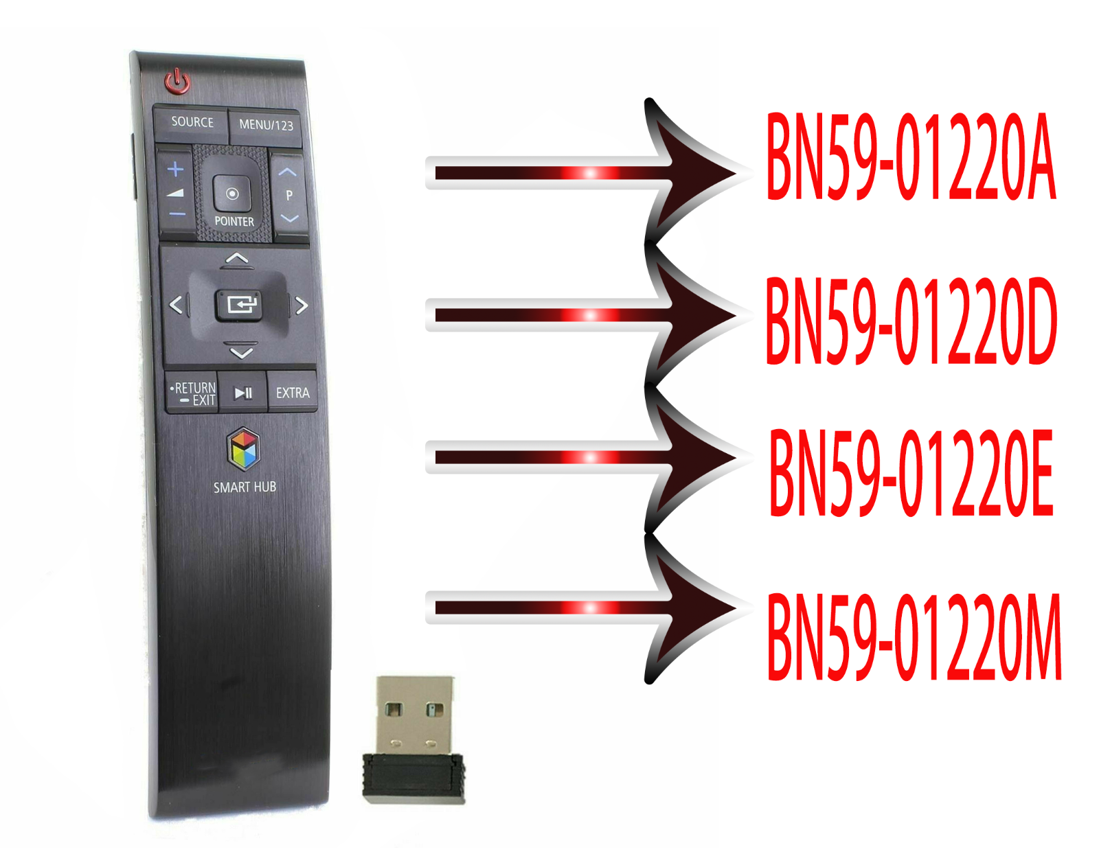 New YY-605 Replace Remote For Samsung TV BN59-01220A BN59-01220D RMCTPJ1AP2