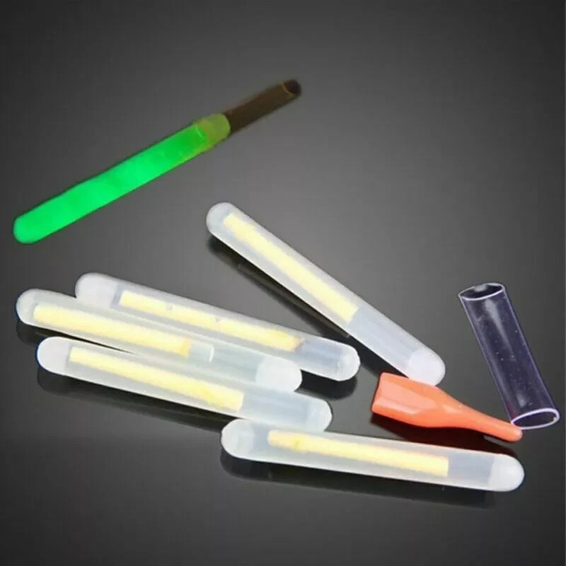 50Pcs Light Fishing Fluorescent Float Night Dark Glow Stick