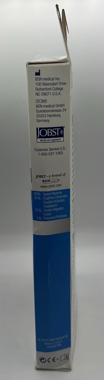 Jobst For Men Ambition Compression Socks ~ BLACK ~ SIZE 5 ~ KNEE HIGH REG ~ NEW