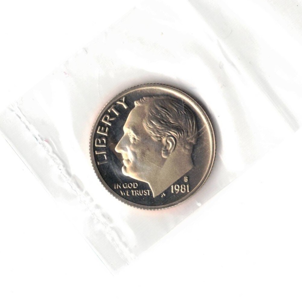 United States, 1981S, Roosvelt Dime, Proof, 108255
