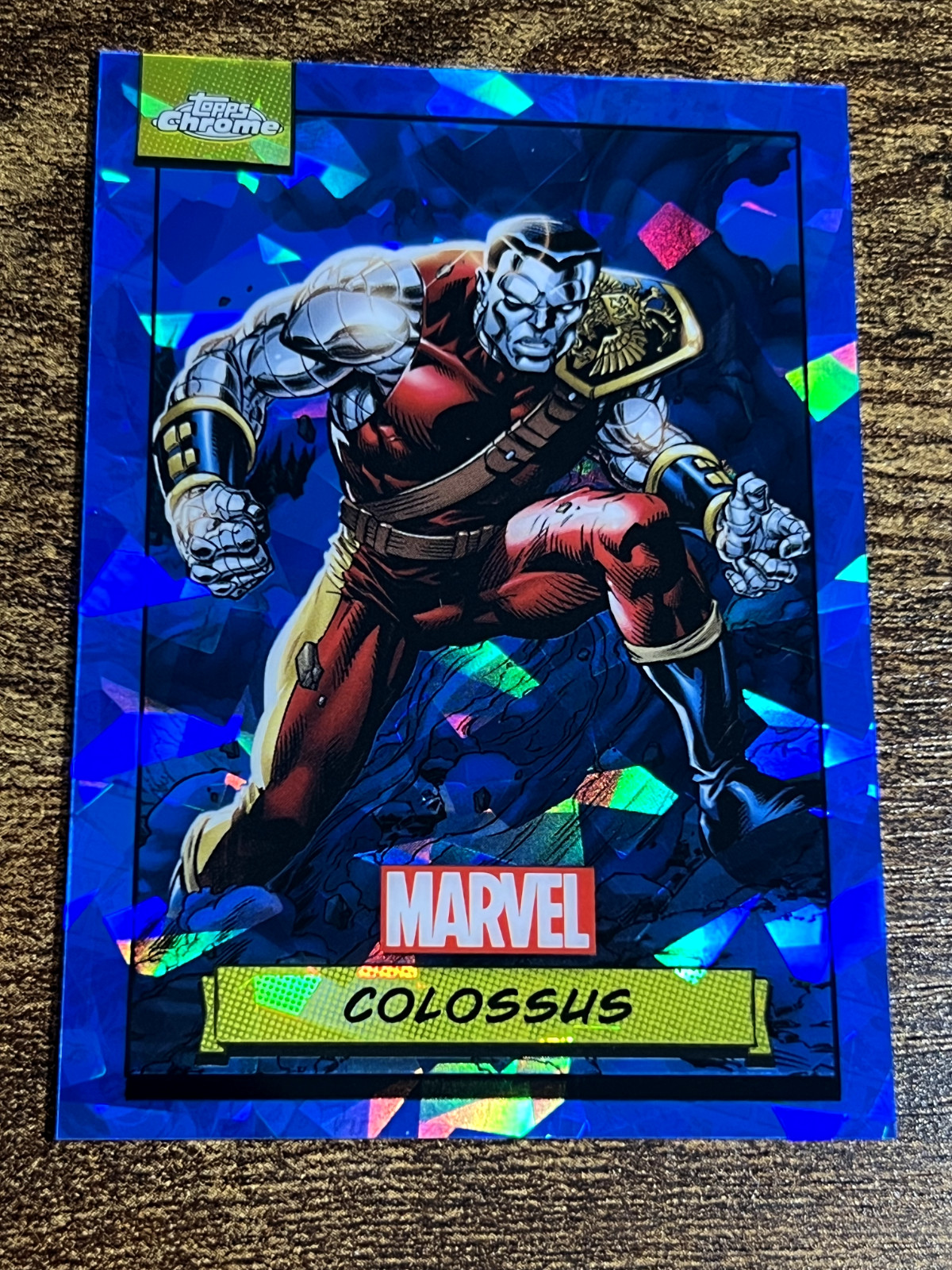 COLOSSUS 2024 Topps Chrome Marvel Sapphire Refractor #26