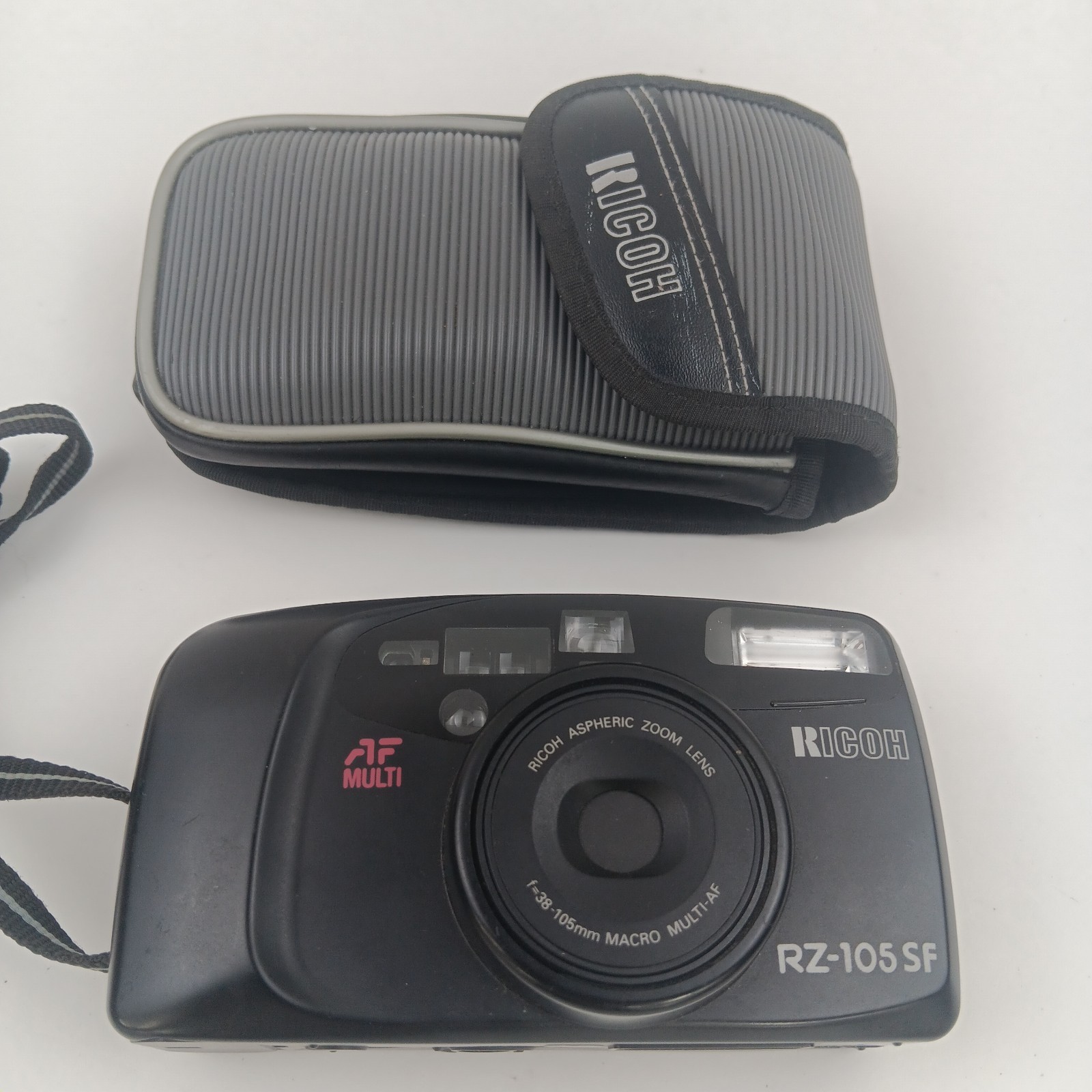 Ricoh RZ-105 SF Film Camera With Case. Needs New Battery