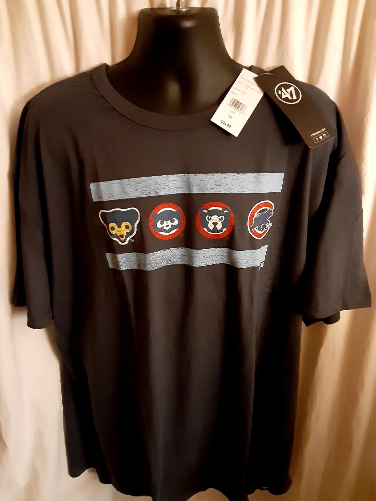 Chicago Cubs Men's '47 Brand BigTall Shirt XLT,2X,2XLT,3X,3XLT,4X,4XLT,5X or 6X