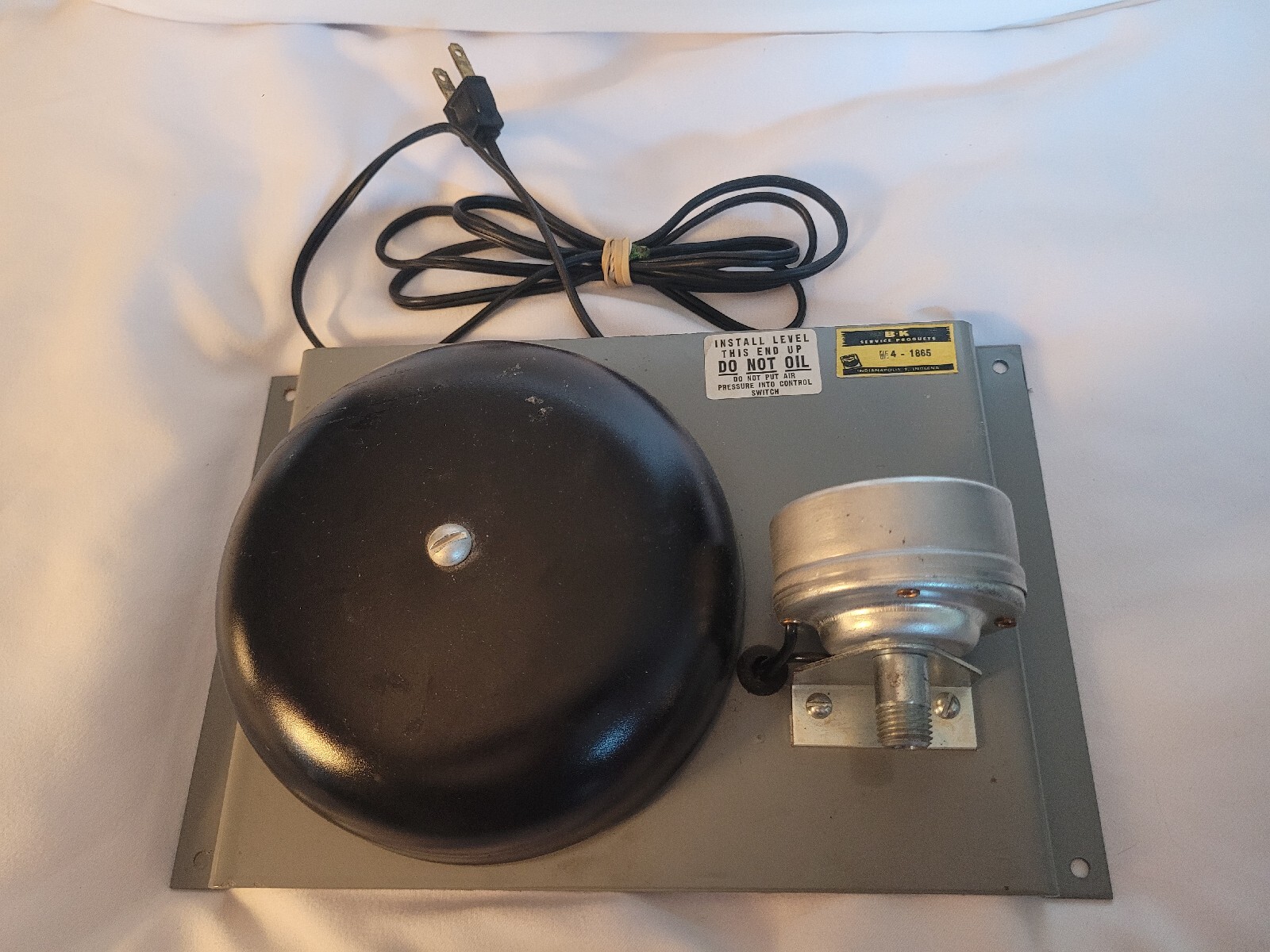 Vintage Driveway Signal Bell Warning Alarm System (no hose)