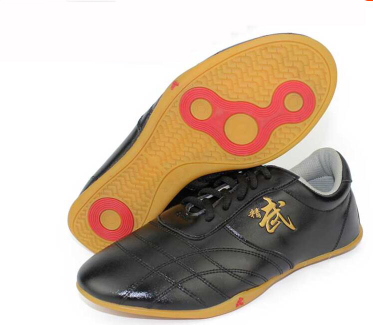 Martial Art Karate Taekwondo Shoe Kung Fu Genuine Leather Shoes Tai Chi Training