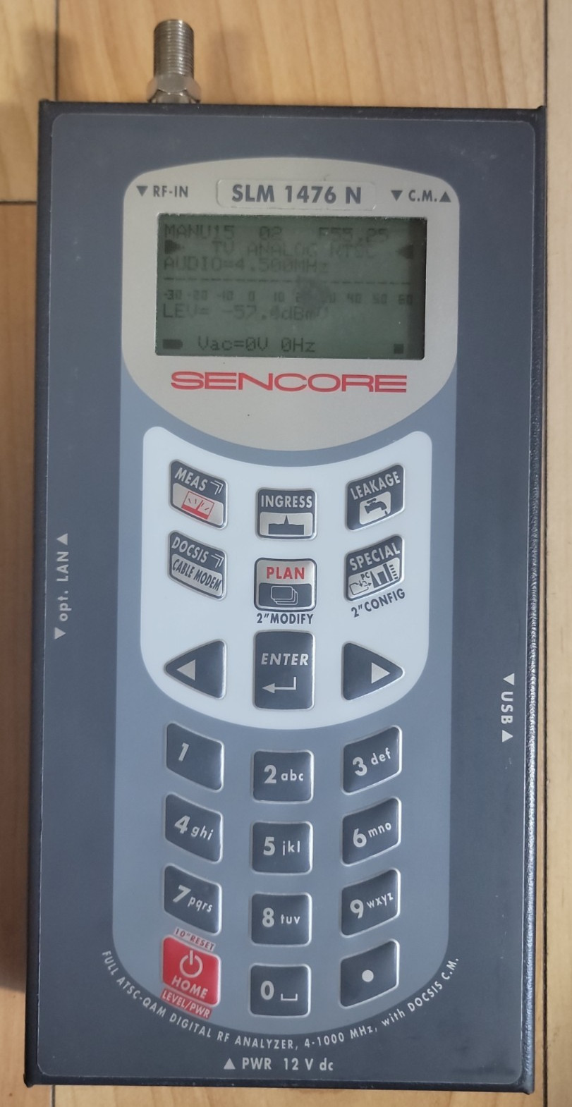 Sencore SLM 1476 Signal Lever meter Analyzer Portable Digital -- NO charger READ