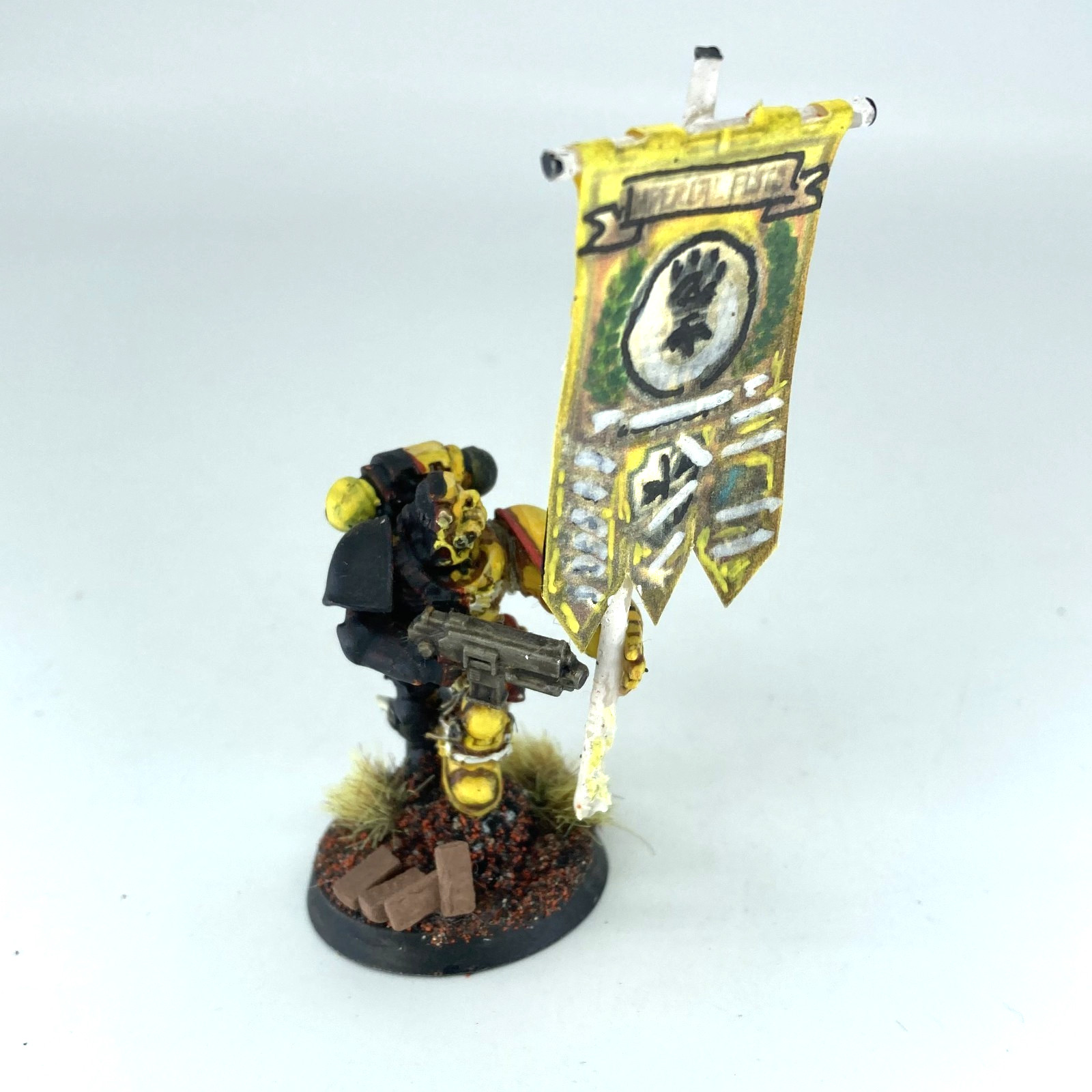 Space Marine Ancient - Imperial Fists - Warhammer 40K GW Part Metal C7838