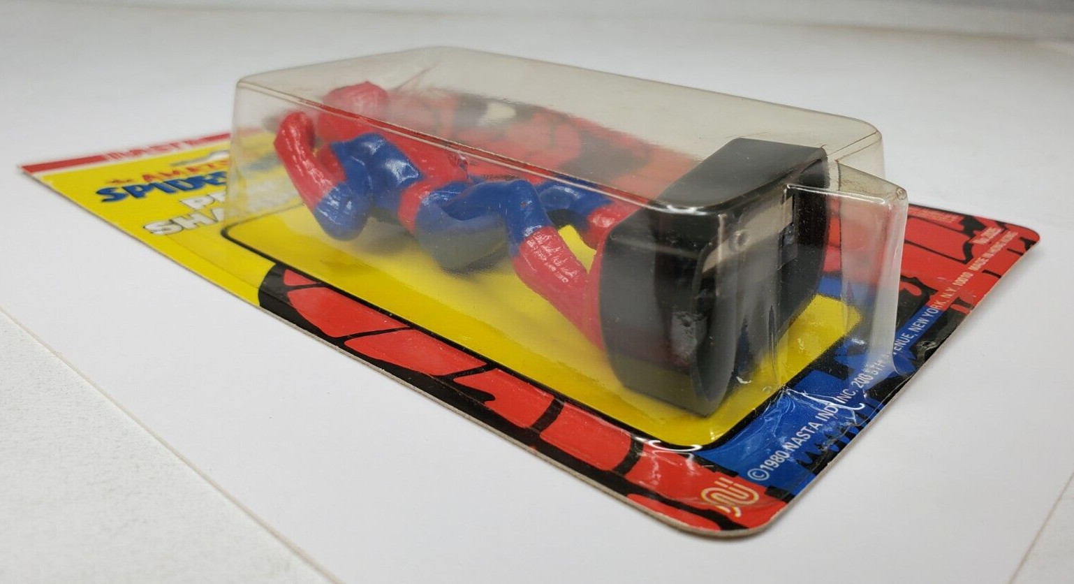 Vintage Spider Man Pencil Sharpner NEW 1980