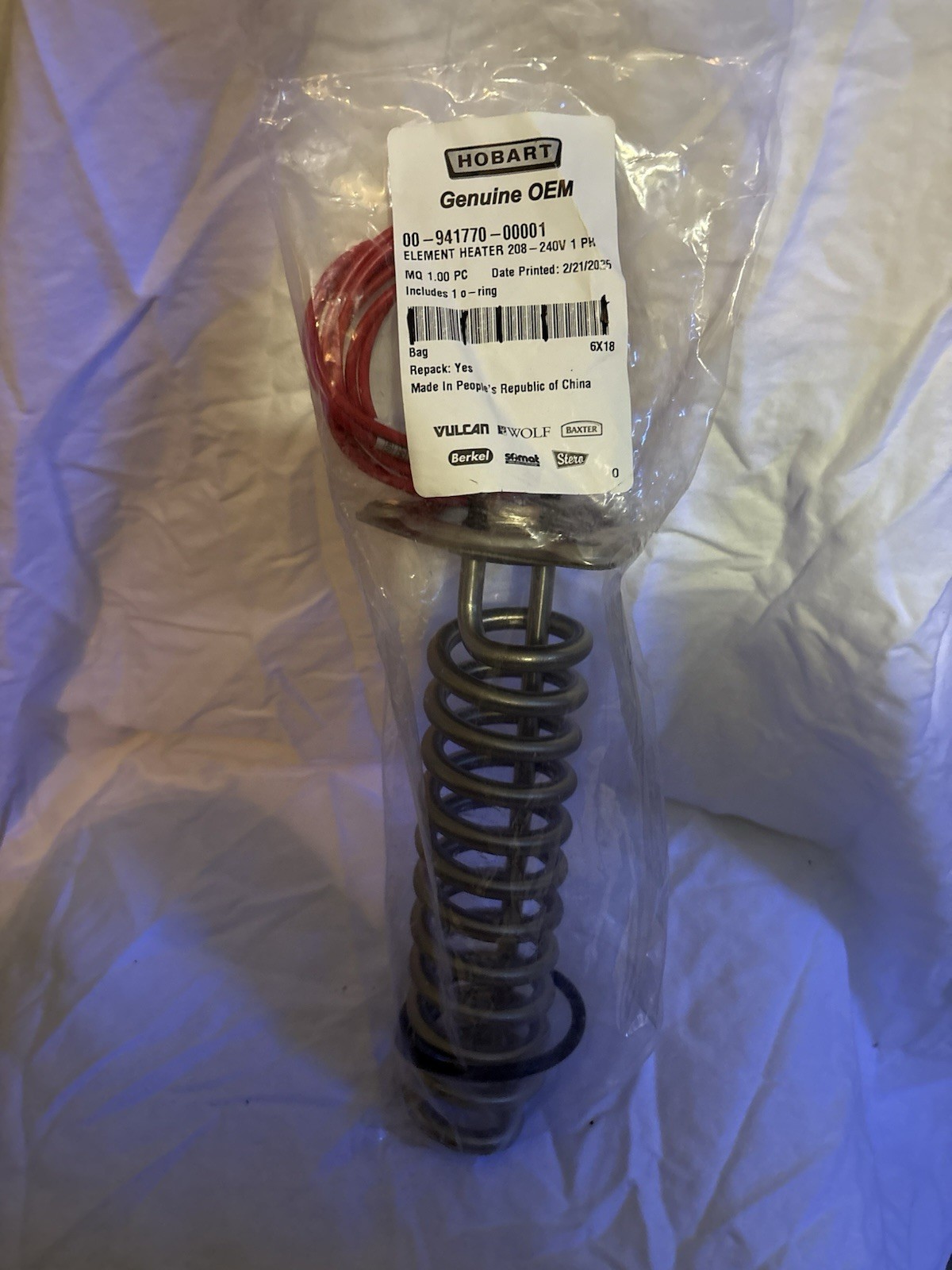 HOBART 00-941770-00001 GENUINE OEM REPLACEMENT PART