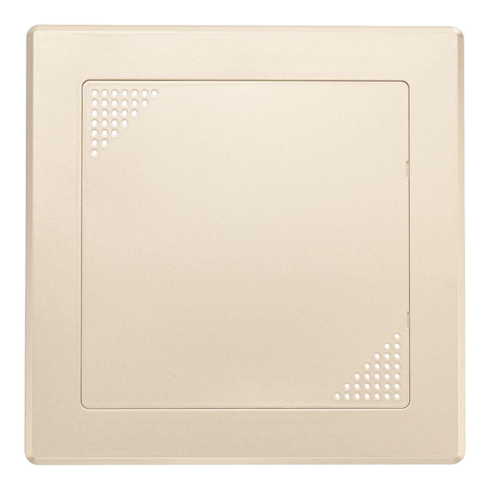 1-Pack Access Panel for Drywall, 6x6" Plastic [Gold Tone, Vented Square]