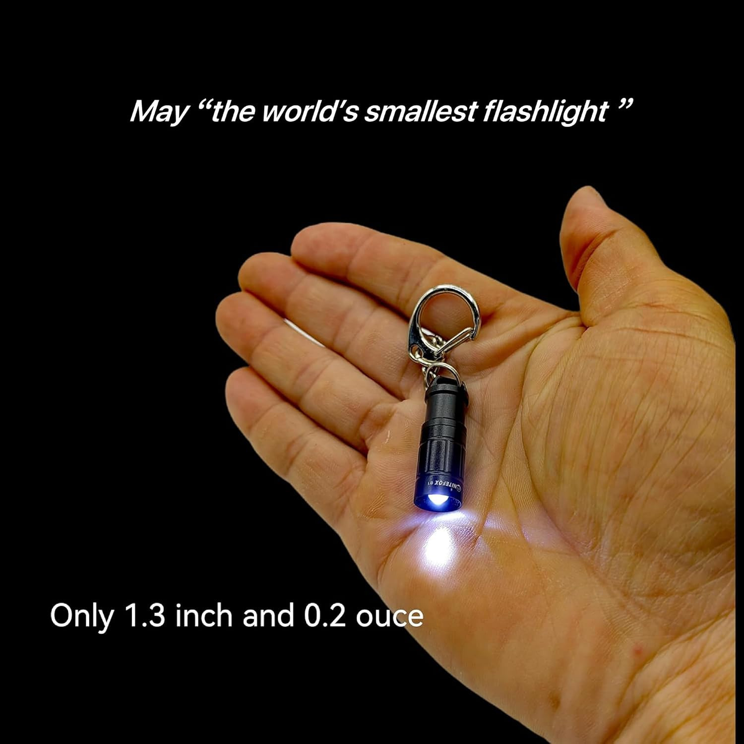 E1 Smallest Keychain Flashlight Tiny Mini Keychain Light Long-Lasting Safety