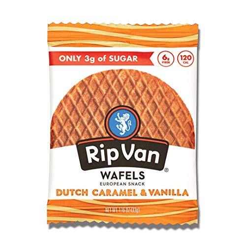 Dutch Caramel & Vanilla Stroopwafels, Healthy Snacks, Non-GMO, Low Calorie, L...