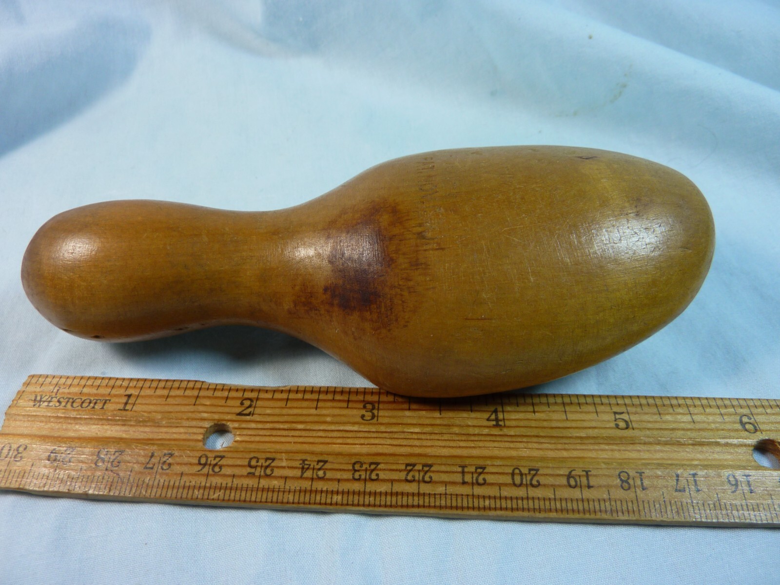 VINTAGE WOODEN SOCK DARNING SEWING TOOL