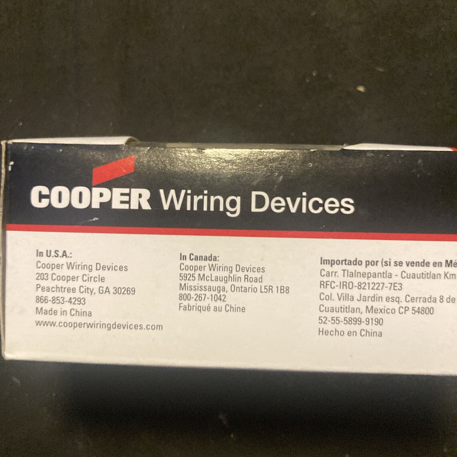 Cooper combination switch single pole switches 271V-BOX