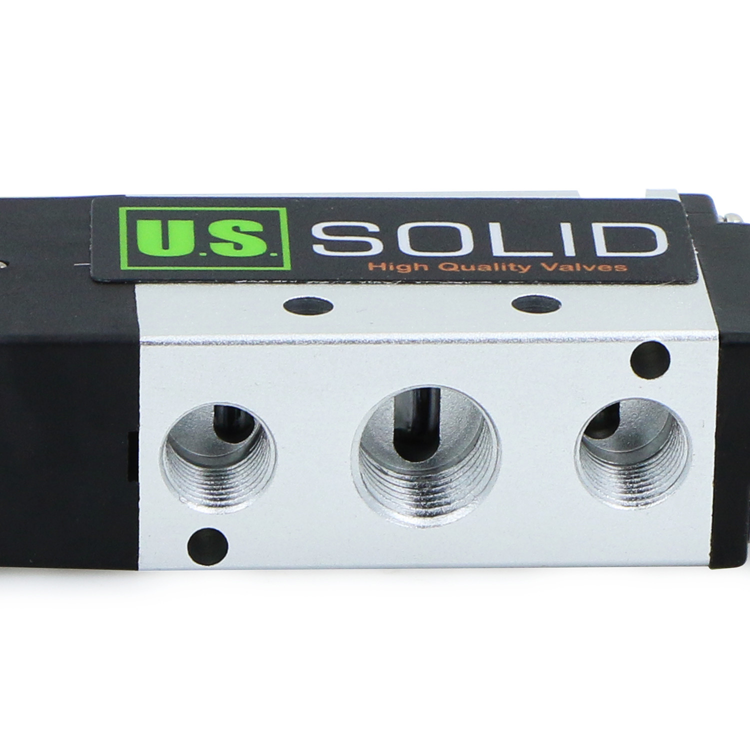 U.S. Solid 1/4" Pneumatic Electric Solenoid Valve 5 way 2 Position DC 24V, Air