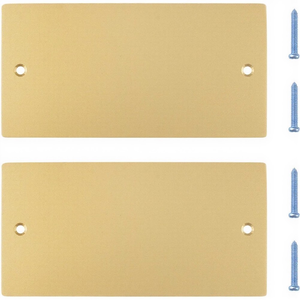 Stainless Steel Gold for blank For Socket Cover 2 Pack for Home Decor Projects