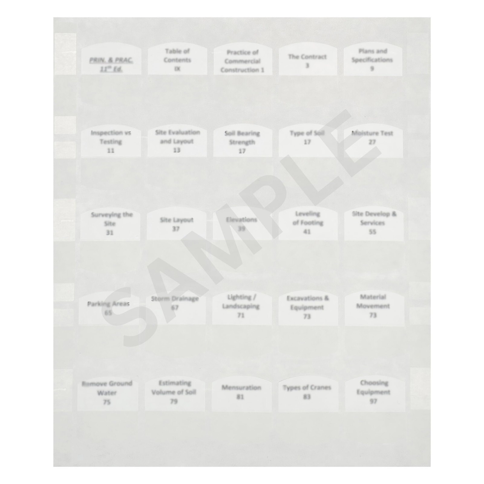 Preprinted Tabs - Study Guide for Utilities Contractors 3rd Edition