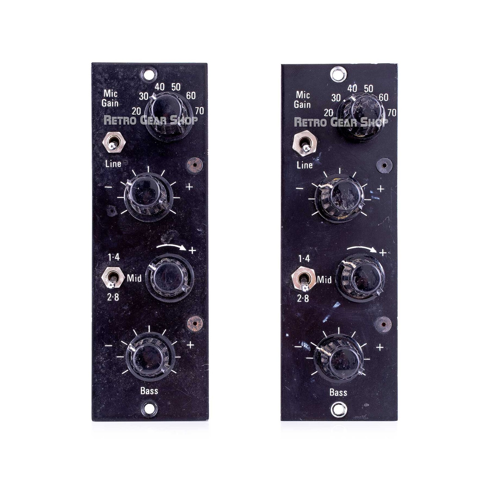 Helios Modules Pair EQ Mic Preamp Vintage Rare Equalizer Pre Strawberry Studio