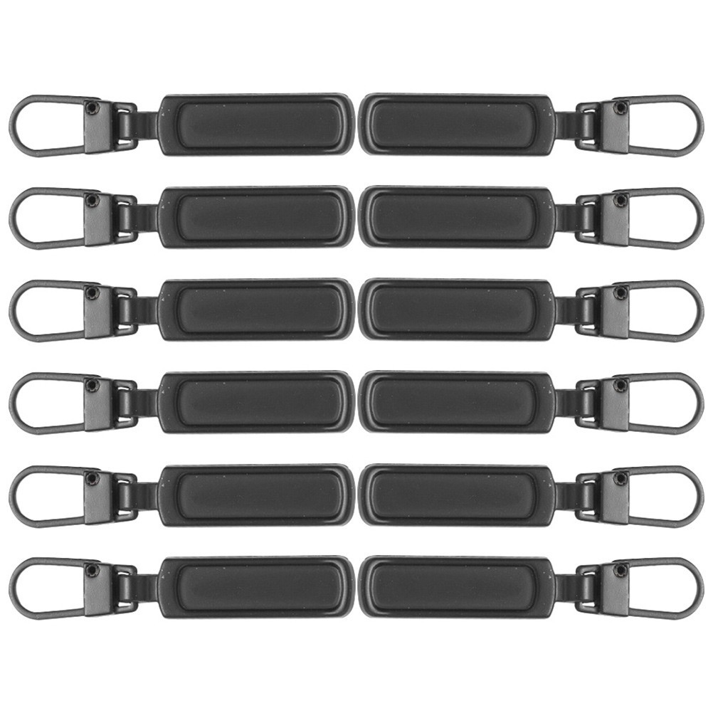 12 Pcs Replacement Zippers Accessories Backpack Pulls Detachable Heads