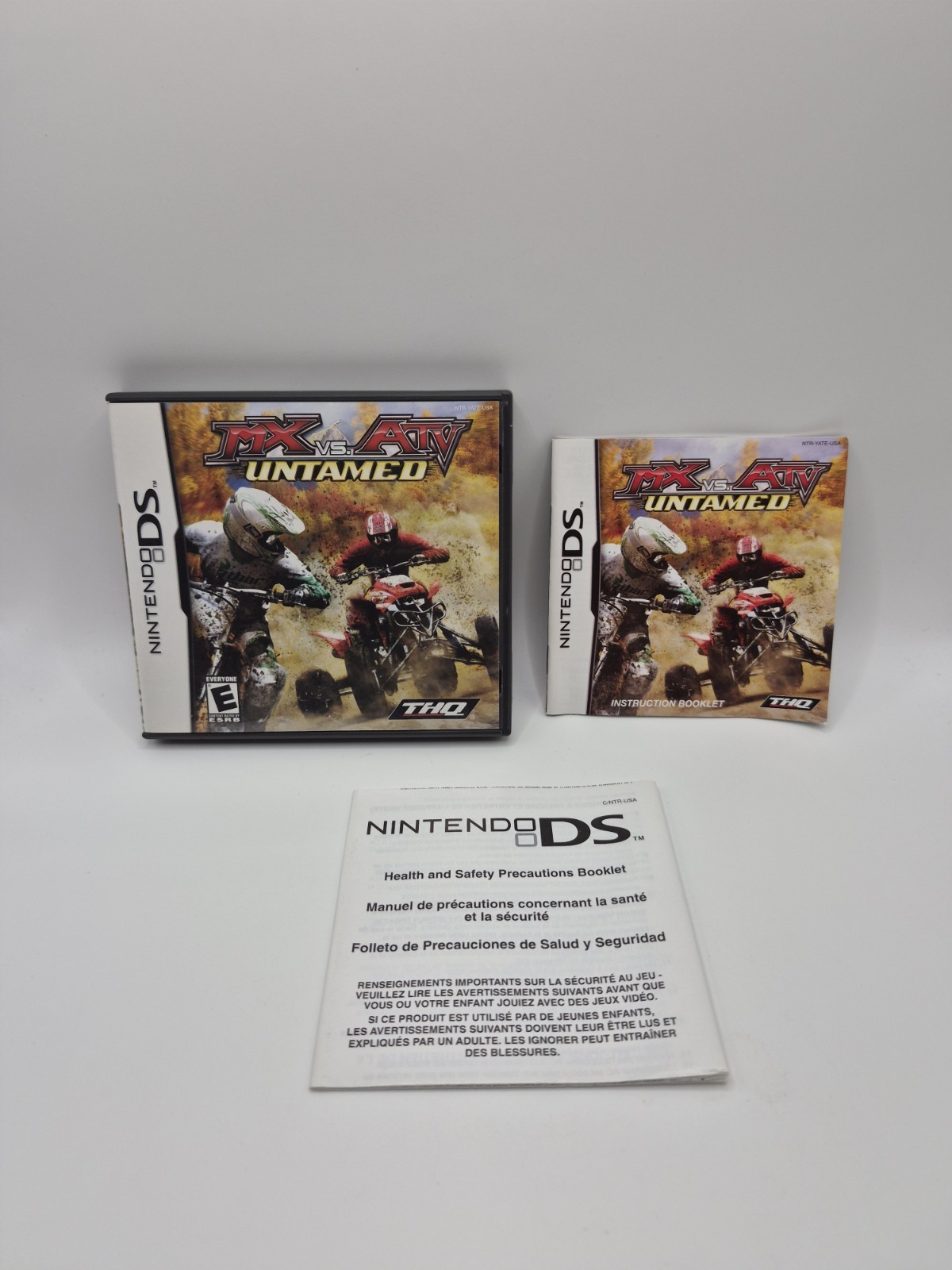 MX vs. ATV Untamed (Nintendo DS, 2007) No Game Manual Case Only Mint 2DS 3DS