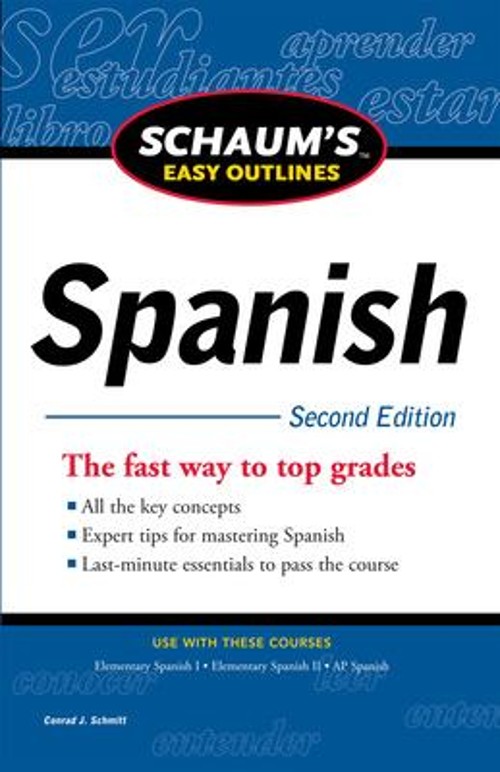 Schaum's Easy Outline of Spanish, Second Edition Paperback Conrad