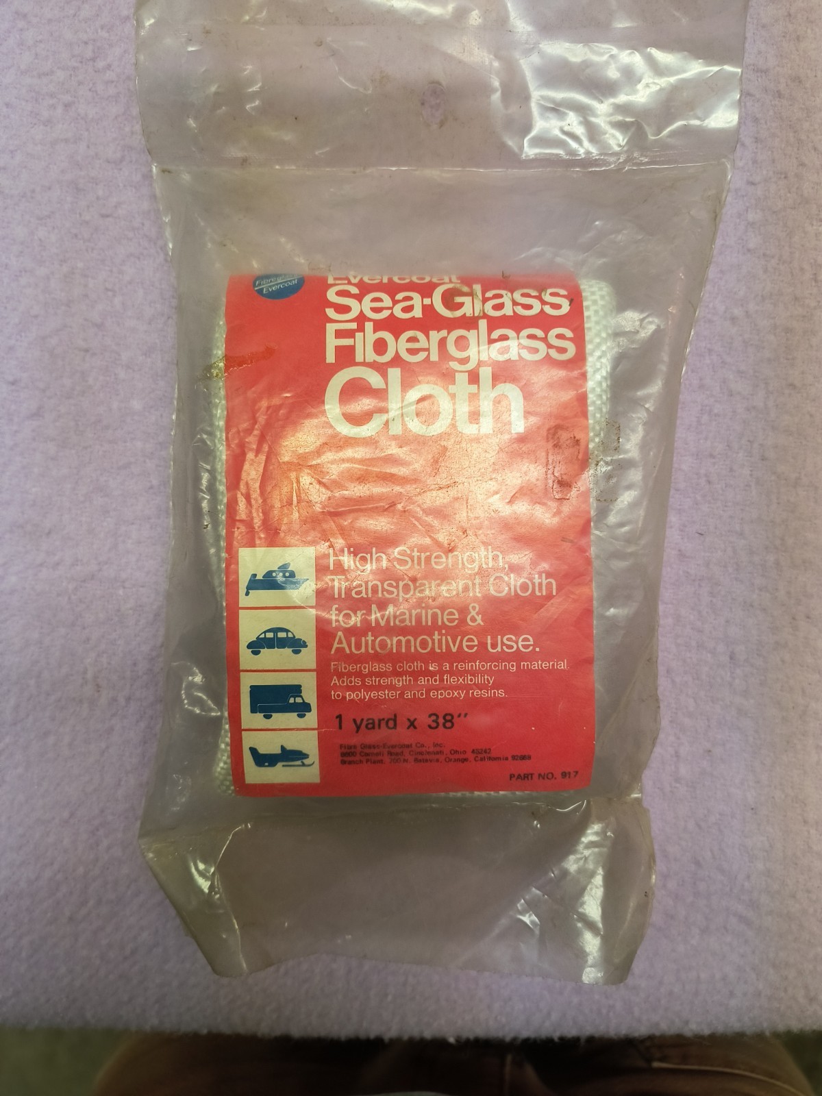 Evercoat #917 Sea-Glass Fiberglass Cloth