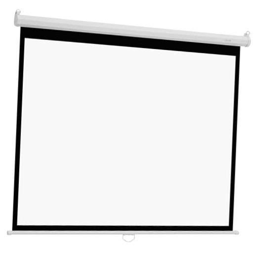 Manual Projector Screen, 72 inch 4:3 4K 1080 HD Retractable Pull Down WS72