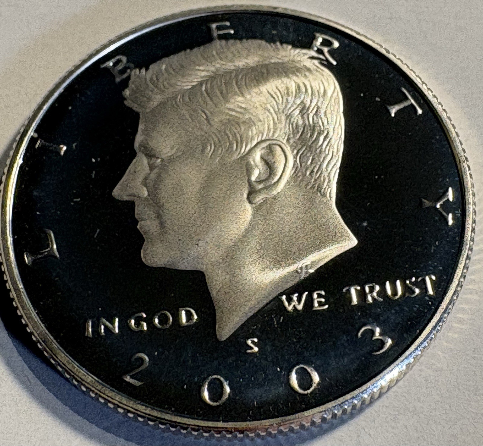 2003 P D S S Kennedy Half Dollar Silver and Clad Proofs, P&D BU 4 Coin set PDSS