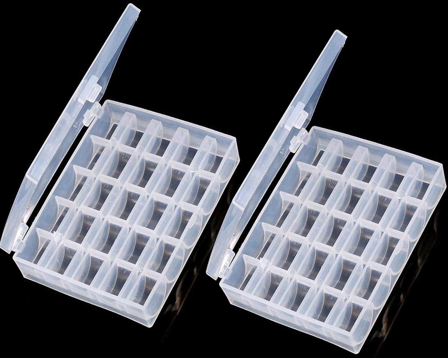 Bobbin Box,Machine Organizer Plastic 2Pack, Transparent