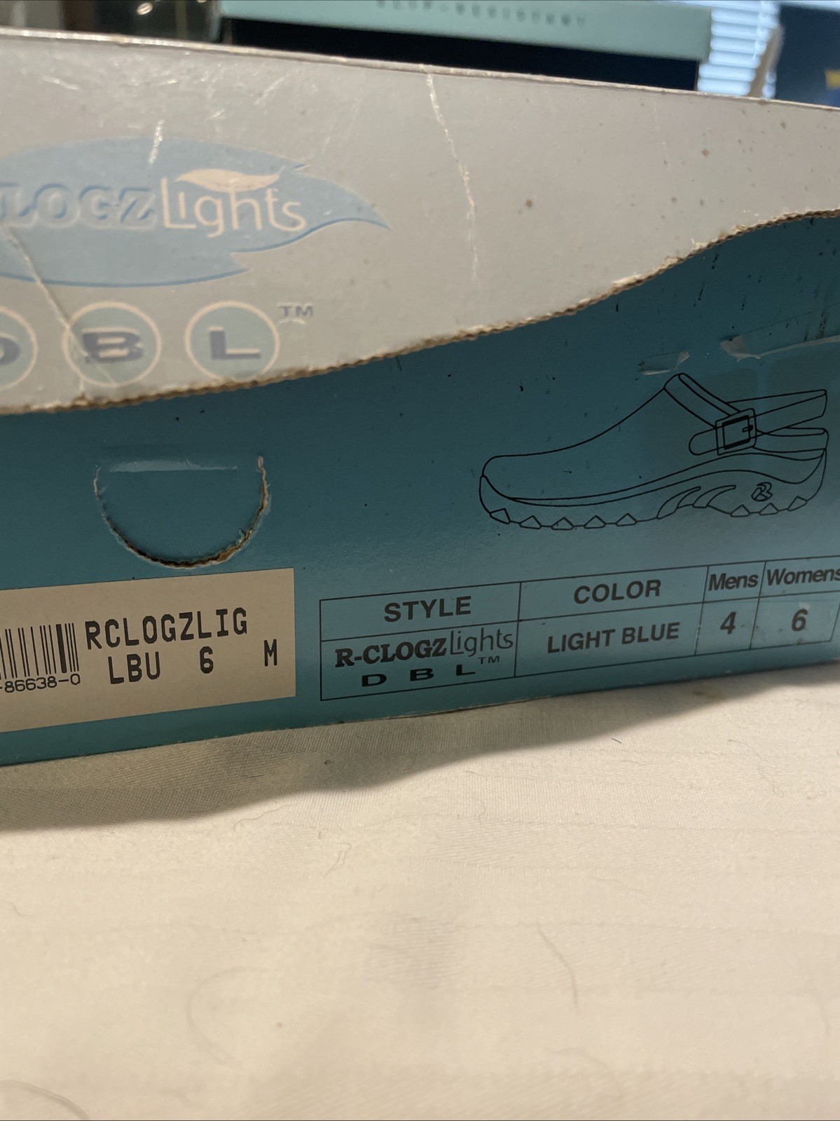 RClogz Light Size 6 Ciel Blue