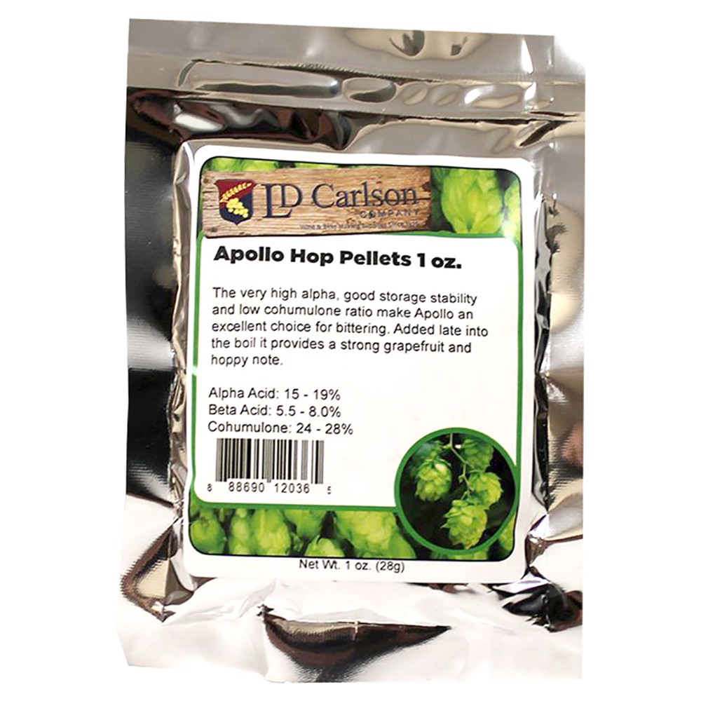 US Hop Pellets Apollo 1 oz for Home Brew Beer Making