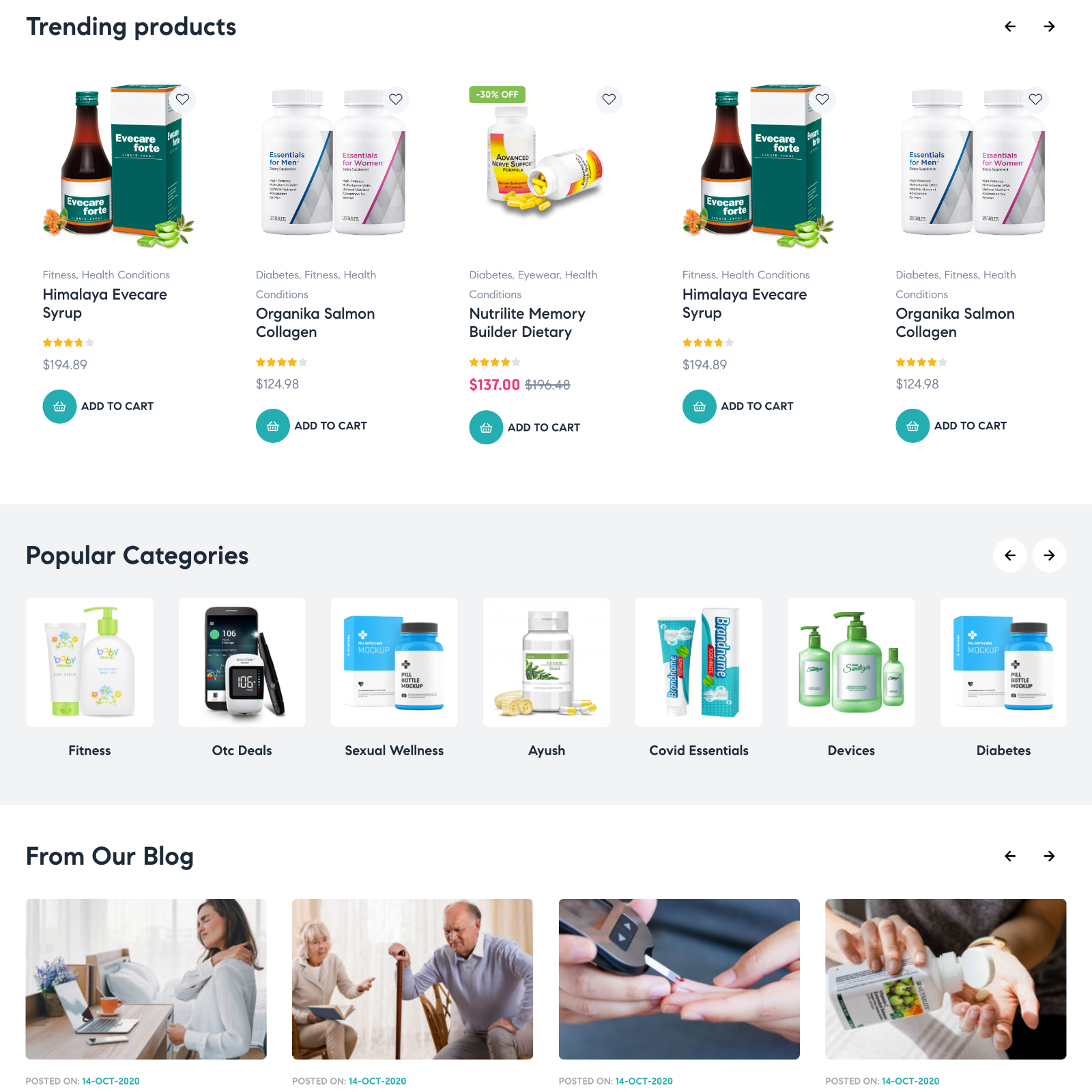 Pharmacy Store Website Design with Free 5GB VPS Web Hosting