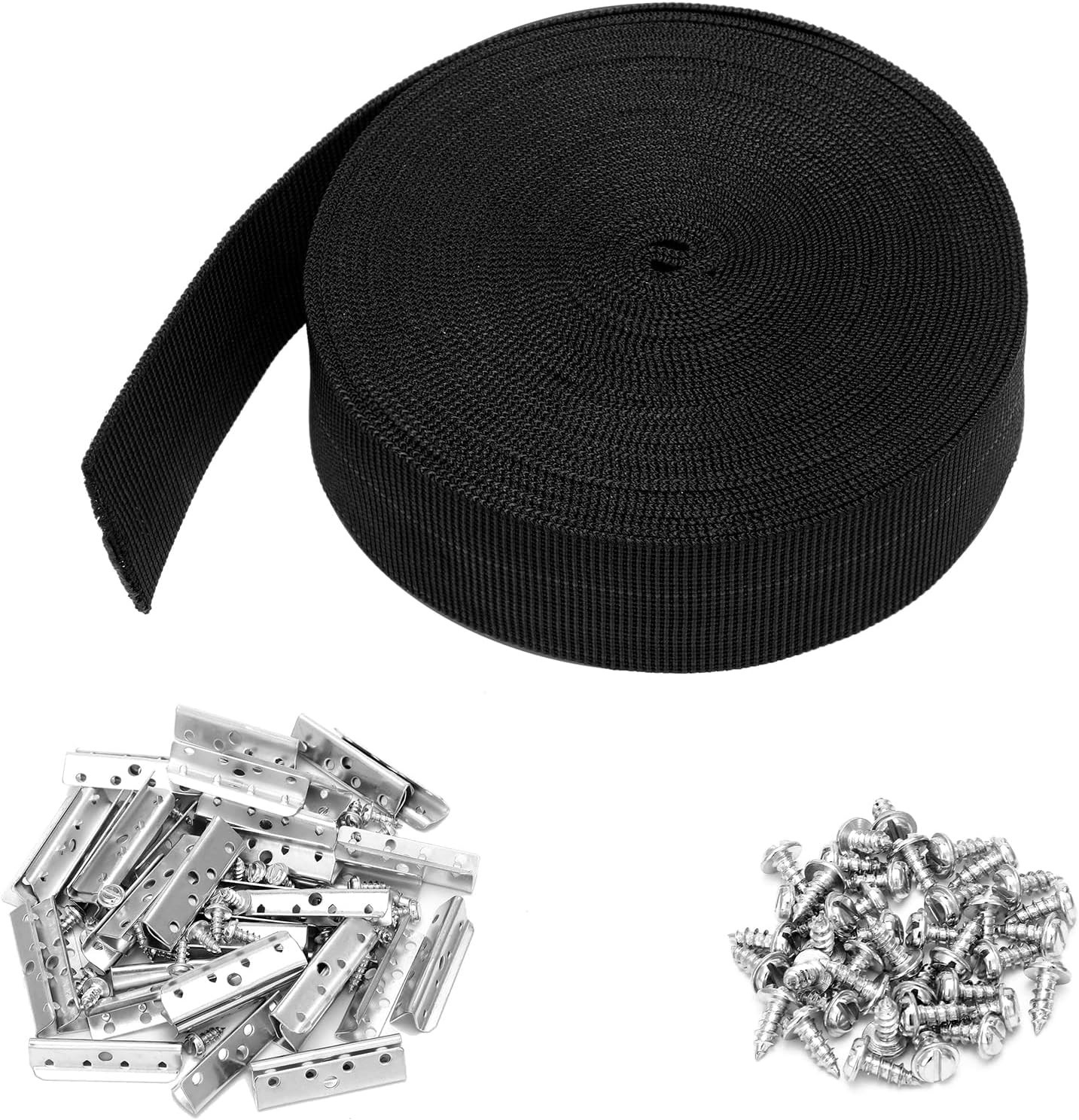 2 Inch Wide X 40 Ft Chair Webbing Replacement Kit Upholstery Webbing Elastic Ban