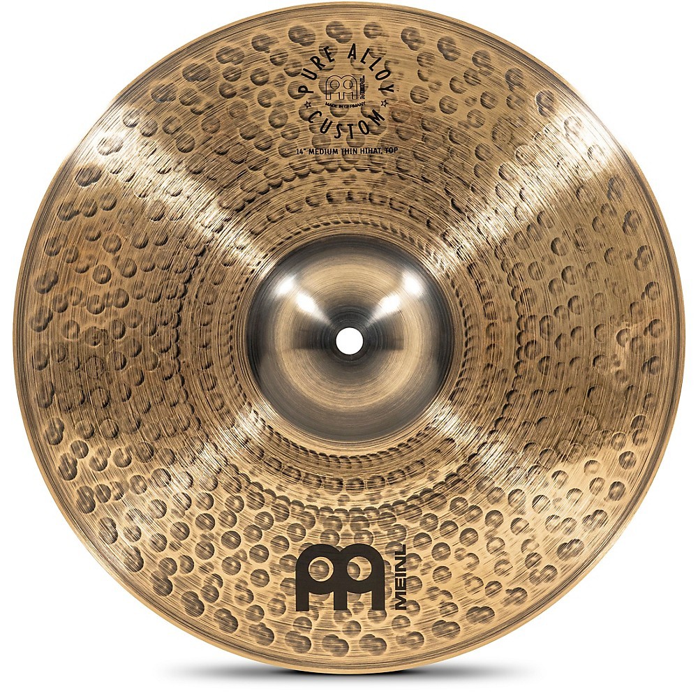 Meinl Pure Alloy Custom Medium Thin Hi-Hat Cymbal Pair 14 in.
