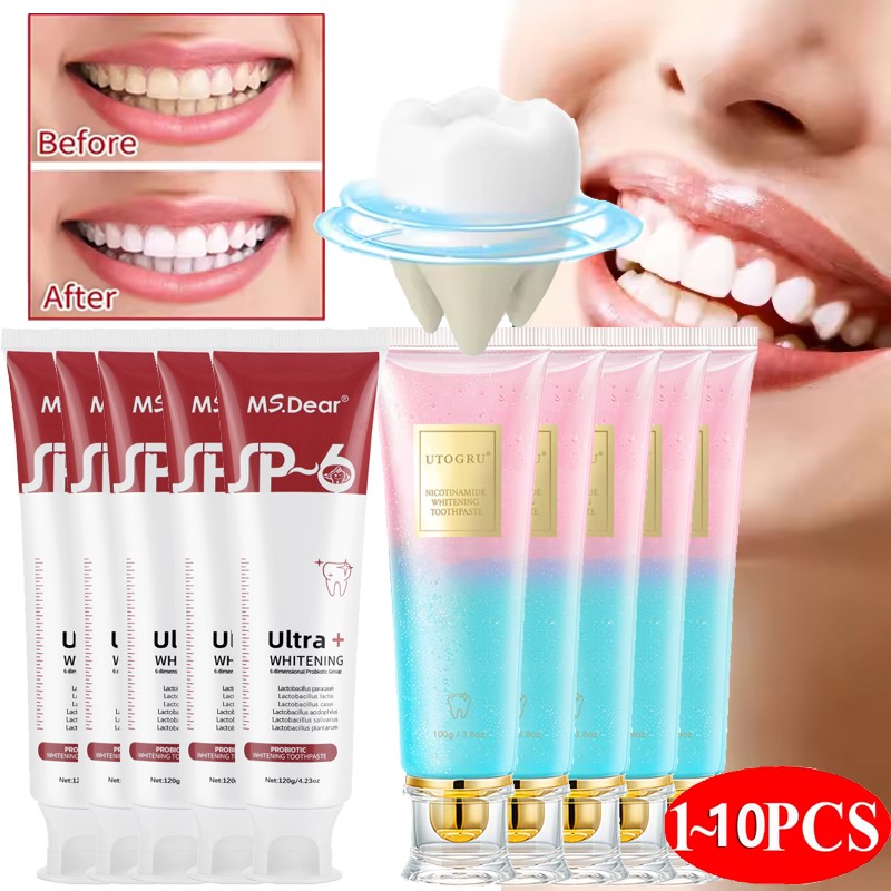 Niacinamide Intensive Whitening Toothpaste Fresh Breath Teeth Cleaning Natural