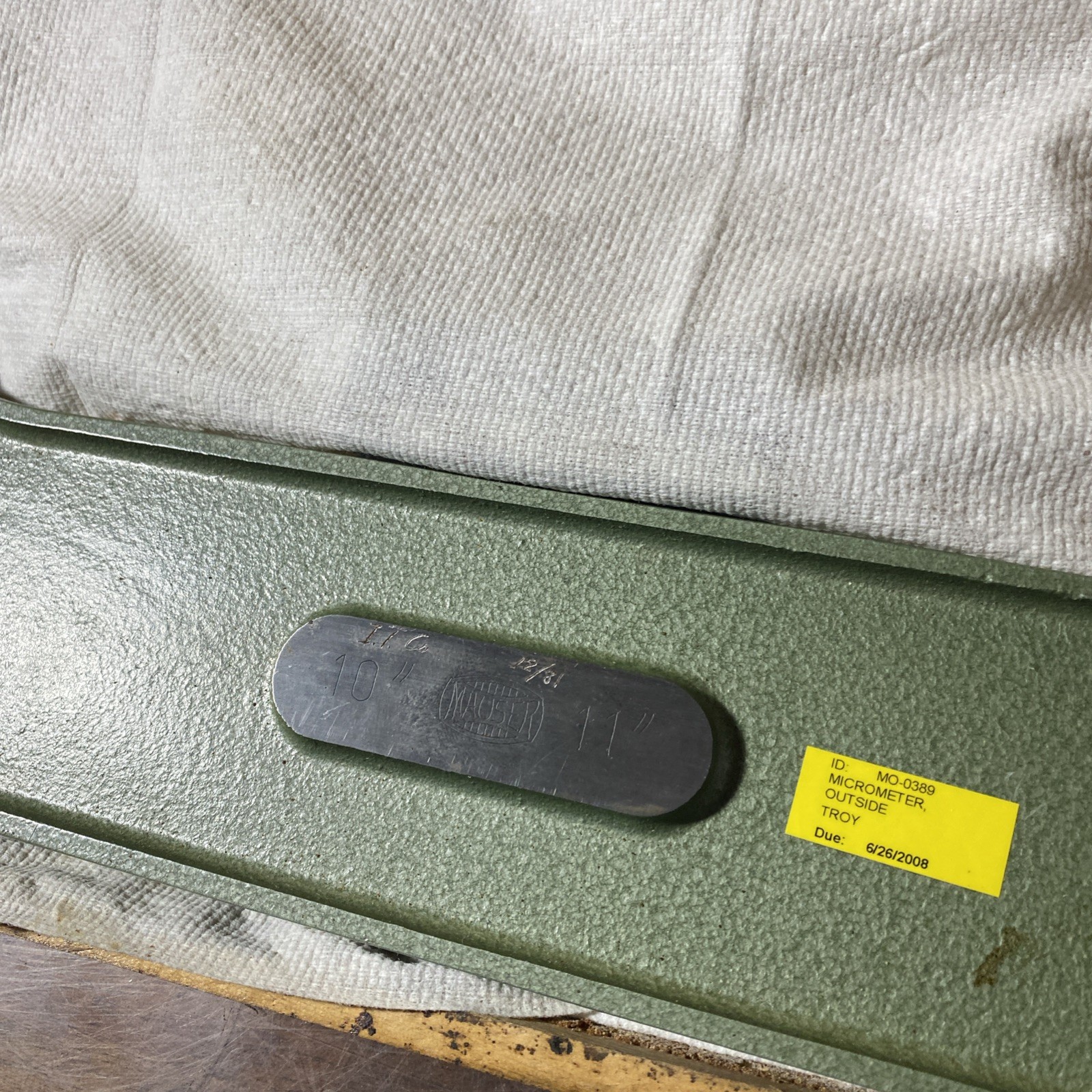 Mauser 10-11” Outside Micrometer With Case & Standard
